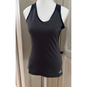 The North Face Tank Top Womens Athletic Gray Black‎ Sleeveless Size XS Flashdry